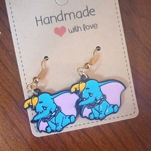 ♥️ Individually $10 Or Bundle 3/$26 Handmade Disneys Dumbo Inspired Earrings